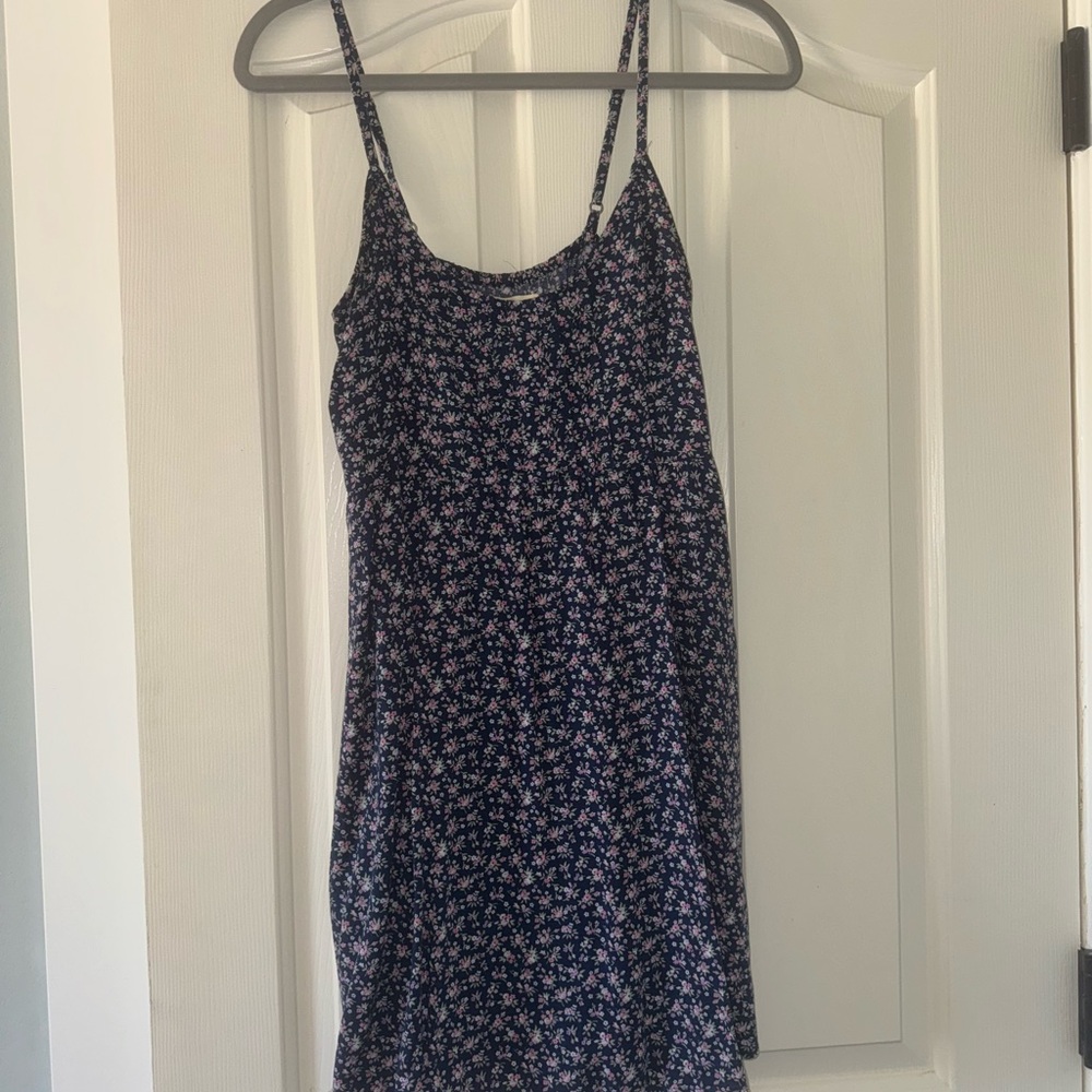 Hollister Navy Floral Dress